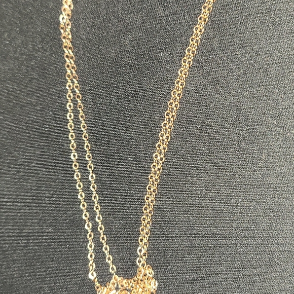 Russian vintage gold shamrock flower pendant with a necklace - Picture 6 of 11